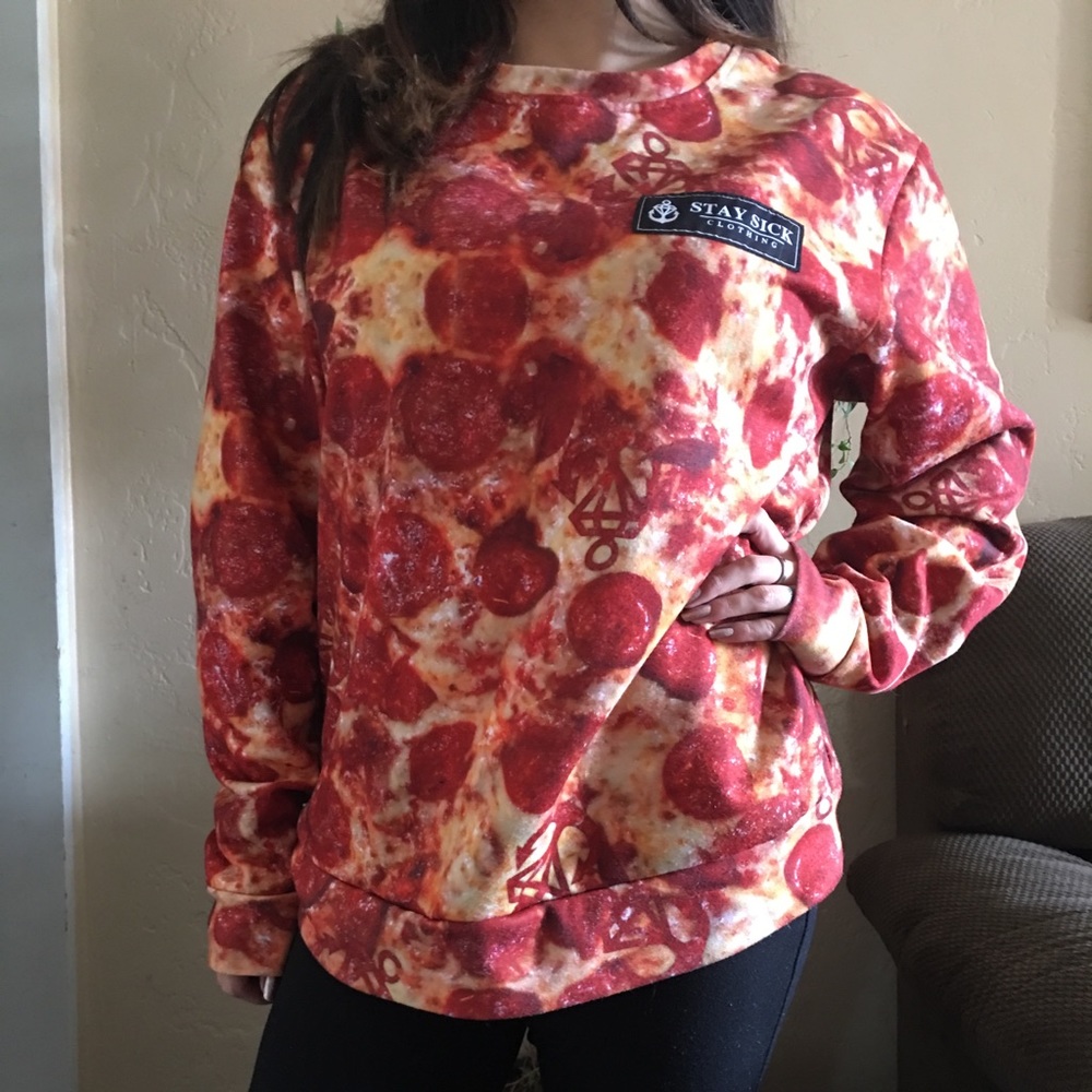 Stay Sick Clothing Pizza Sweater